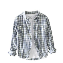 Load image into Gallery viewer, Retro Plaid Multi Pocket Shirt

