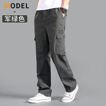 Load image into Gallery viewer, Loose Cotton Cargo Work Pants
