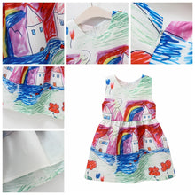 Load image into Gallery viewer, Printed Flower Casual Girls Dress
