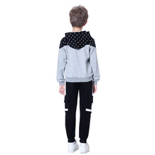 Load image into Gallery viewer, Kids Tracksuits,Teen Boys School Sweatsuits,Fashion Cotton Hooded Tops + Pants Set,Soft Children's Long Sleeve Sportswear
