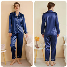Load image into Gallery viewer, Silky Satin Plus Size Pajamas
