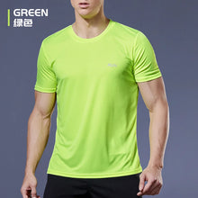 Load image into Gallery viewer, Men's Fitness Gym T Shirts 2020 Shirt Homme Running Men Designer Quick Dry T-Shirts Running Slim Fit Tops Tees Sport Muscle Tee
