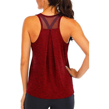 Load image into Gallery viewer, Yoga Shirt Female New Style T-Shirt Loose Fitness Tops Vest Women Sleeveless Sport Tee Quick-Drying Gym Running Workout Blouse
