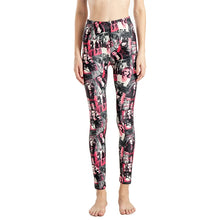 Load image into Gallery viewer, Women Leggings High Waist Cartoon Comic Beauty Print Trousers Soft Female Casual Elastic Pant
