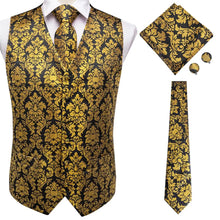 Load image into Gallery viewer, Men’s Silk Jacquard Suit Vest Set
