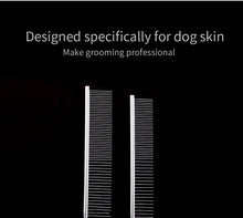 Load image into Gallery viewer, Stainless Steel Dog Comb Long Thick Hair Fur Removal Brush 16/19cm Pets Dog Cat Grooming Dematting Combs for Shaggy Dogs
