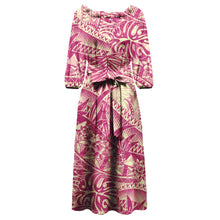 Load image into Gallery viewer, Tonga Puletaha Dress Polynesian Style Plus Size Clothing Samoa Women Dresses Tribe Island Church Clothes Custom
