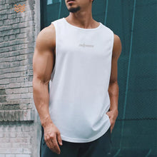 Load image into Gallery viewer, Gym Tank Tops Bodybuilding Fitness Sleeveless T Shirt Men Mesh Printed Workout Stringer Singlets Summer Casual Sports Vest Men
