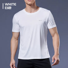 Load image into Gallery viewer, Men's Fitness Gym T Shirts 2020 Shirt Homme Running Men Designer Quick Dry T-Shirts Running Slim Fit Tops Tees Sport Muscle Tee
