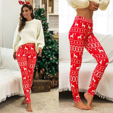 Load image into Gallery viewer, Christmas Leggings  Fashion Milu Deer Printing Festival Ultra Soft Brushed Pants Ankle Length Black Deals

