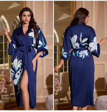 Load image into Gallery viewer, Luxury Summer Silk Bath Robe
