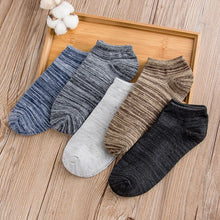 Load image into Gallery viewer, Striped Breathable Ankle Socks for Men (2 Pairs)
