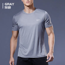 Load image into Gallery viewer, Men's Fitness Gym T Shirts 2020 Shirt Homme Running Men Designer Quick Dry T-Shirts Running Slim Fit Tops Tees Sport Muscle Tee
