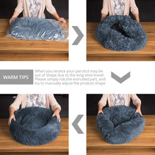 Load image into Gallery viewer, 40-110cm Round Pet Bed for Large Dog Bed Super Soft Cat Bed Long Plush Dog House for Medium Dog House Winter Warm Sleeping
