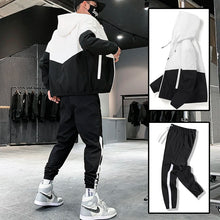 Load image into Gallery viewer, 2026 Men Tracksuit Casual Joggers Hooded Sportswear Jackets And Pants 2 Piece Sets Hip Hop Running Sports Suit
