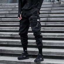 Load image into Gallery viewer, New Joggers Cargo Pants Men Fashion Ribbons Pocket Harem Trousers Sweatpants Men Hip Hop Harajuku Streetwear Casual Pants
