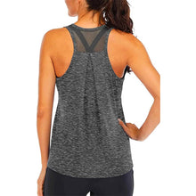 Load image into Gallery viewer, Yoga Shirt Female New Style T-Shirt Loose Fitness Tops Vest Women Sleeveless Sport Tee Quick-Drying Gym Running Workout Blouse
