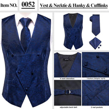 Load image into Gallery viewer, Men’s Silk Jacquard Suit Vest Set
