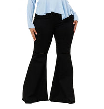 Load image into Gallery viewer, Mid Waist Flared Denim Jeans
