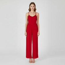 Load image into Gallery viewer, Summer Women Y2K Clothes Streetwear Festival Romper Solid Sleeveless Slips Backless Sexy Loose Wide Leg Pants Jumpsuits
