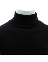 Load image into Gallery viewer, Spring Autumn Thin Men Pullovers Sweaters Turtleneck Knitted Sweater for Men Warm Clothing Male Sweaters Full Black White Tops
