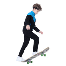 Load image into Gallery viewer, Kids Tracksuits,Teen Boys School Sweatsuits,Fashion Cotton Hooded Tops + Pants Set,Soft Children's Long Sleeve Sportswear
