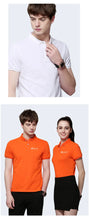 Load image into Gallery viewer, Polo Shirts Custom Logo Printing/embroidery 100% Polyester Breathable Male Polo Employee Polo Shirt Uniform Top Shirts For Men

