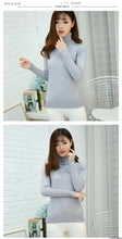 Load image into Gallery viewer, Cashmere Style Turtleneck Knit Pullover
