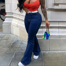 Load image into Gallery viewer, High Waist Vintage Flared Jeans
