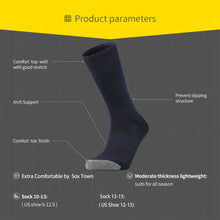 Load image into Gallery viewer, Navy Cushioned Training Crew Socks
