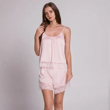 Load image into Gallery viewer, Satin Sleeveless Summer Nightie Pajamas
