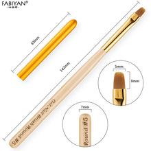 Load image into Gallery viewer, Nail Art Brush Painting Drawing Carving Pen Wooden Handle Round Manicure Tools Design Flower Acrylic Tips UV Gel Polish

