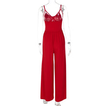 Load image into Gallery viewer, Summer Women Y2K Clothes Streetwear Festival Romper Solid Sleeveless Slips Backless Sexy Loose Wide Leg Pants Jumpsuits
