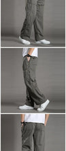 Load image into Gallery viewer, Loose Cotton Cargo Work Pants
