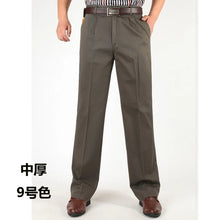 Load image into Gallery viewer, Classic Pleated Cotton Business Trousers

