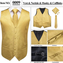Load image into Gallery viewer, Men’s Silk Jacquard Suit Vest Set
