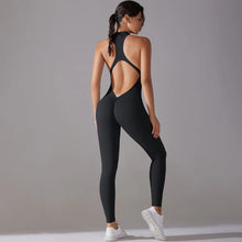 Load image into Gallery viewer, Scrunch Back Seamless Yoga Jumpsuit
