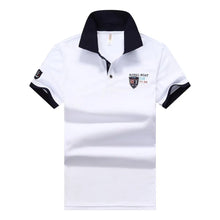 Load image into Gallery viewer, Polo Shirt Men Summer New Men's Short-Sleeved Polo Shirt Mens Embroidery Synthetic Fiber Fabric Youth Casual Business Polo Shirt
