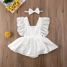 Load image into Gallery viewer, Lace Ruffle Baby Girl Bodysuit
