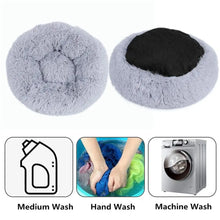 Load image into Gallery viewer, 40-110cm Round Pet Bed for Large Dog Bed Super Soft Cat Bed Long Plush Dog House for Medium Dog House Winter Warm Sleeping
