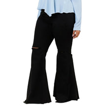Load image into Gallery viewer, Mid Waist Flared Denim Jeans
