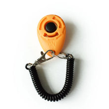 Load image into Gallery viewer, Dog Training Clicker Pet Cat Plastic New Dogs Click Trainer Aid Tools Adjustable Wrist Strap Sound Key Chain Dog Supplies
