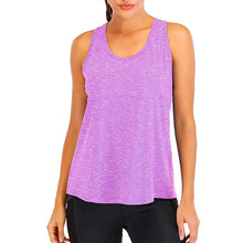 Load image into Gallery viewer, Yoga Shirt Female New Style T-Shirt Loose Fitness Tops Vest Women Sleeveless Sport Tee Quick-Drying Gym Running Workout Blouse
