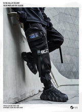 Load image into Gallery viewer, New Joggers Cargo Pants Men Fashion Ribbons Pocket Harem Trousers Sweatpants Men Hip Hop Harajuku Streetwear Casual Pants
