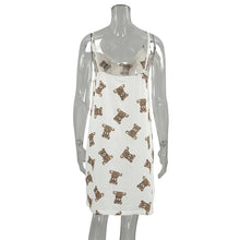 Load image into Gallery viewer, Cute Bear Print Cotton Nightgown
