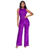 Load image into Gallery viewer, Elegant High-Waisted Sequin Jumpsuit
