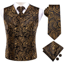 Load image into Gallery viewer, Men’s Silk Jacquard Suit Vest Set

