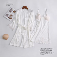 Load image into Gallery viewer, Silk Satin Two Piece Pajamas
