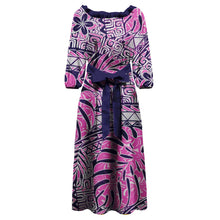Load image into Gallery viewer, Tonga Puletaha Dress Polynesian Style Plus Size Clothing Samoa Women Dresses Tribe Island Church Clothes Custom
