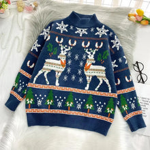 Load image into Gallery viewer, Christmas Loose Knit Pullover Sweater
